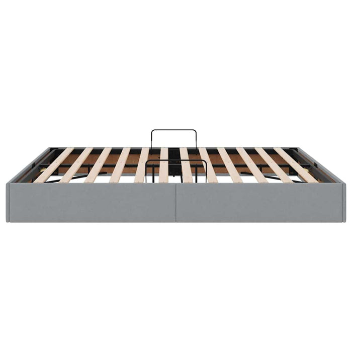 Letto con Contenitore Grigio chiaro 180 x 200 cm Tessuto 3370049
