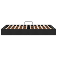 Letto con Contenitore con materasso Nero 120 x 200 cm Velluto 3370084