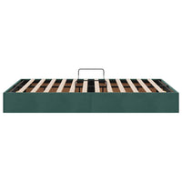 Letto con Contenitore Verde Scuro 120 x 200 cm Velluto 3370091