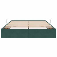 Letto con Contenitore Verde Scuro 140 x 200 cm Velluto 3370103
