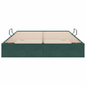 Letto con Contenitore Verde Scuro 140 x 200 cm Velluto 3370103