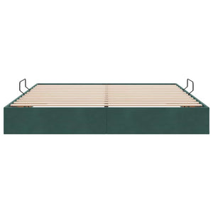 Letto con Contenitore Verde Scuro 180 x 200 cm Velluto 3370115