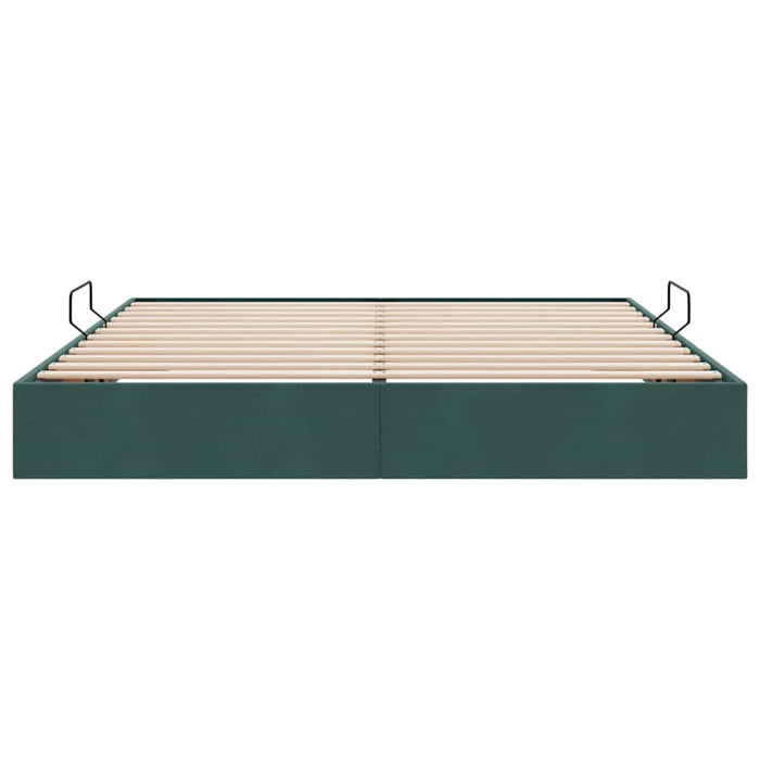 Letto con Contenitore Verde Scuro 180 x 200 cm Velluto 3370115