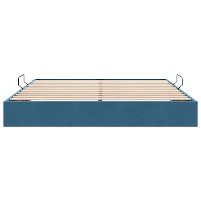 Letto con Contenitore Blu Scuro 180 x 200 cm Velluto 3370116