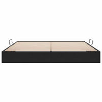 Letto con Contenitore con materasso Nero 200 x 200 cm Velluto 3370120
