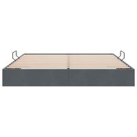 Letto con Contenitore Grigio scuro 180 x 200 cm Velluto 3370128