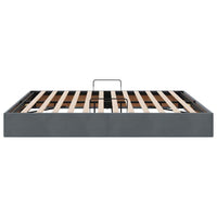 Letto con Contenitore Grigio scuro 180 x 200 cm Velluto 3370128