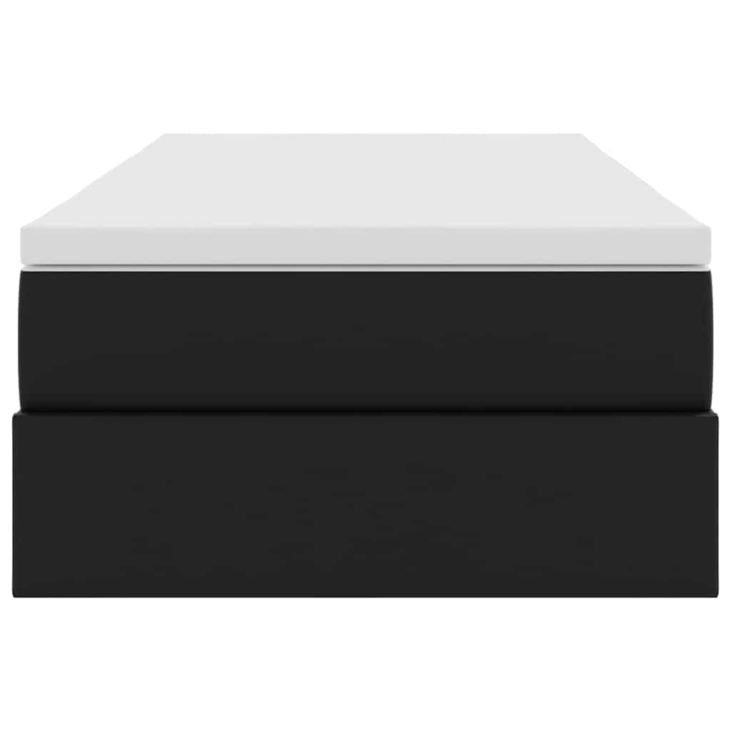 Letto con contenitore e materasso Nero 90 x 190 cm 3370142