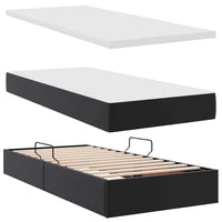 Letto con contenitore e materasso Nero 90 x 190 cm 3370142