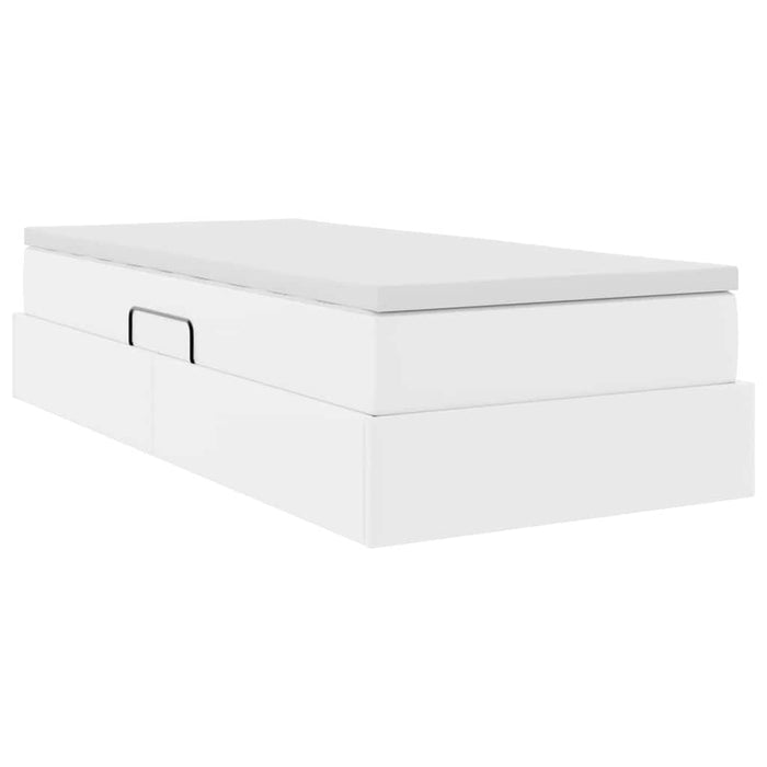 Letto con contenitore e materasso Bianco 90 x 190 cm 3370143
