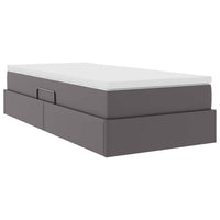 Letto con contenitore e materasso Grigio 90 x 190 cm 3370144