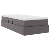 Letto con contenitore e materasso Grigio 90 x 190 cm 3370144