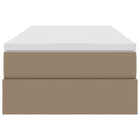 Letto con contenitore e materasso Cappuccino 90 x 190 cm 3370145
