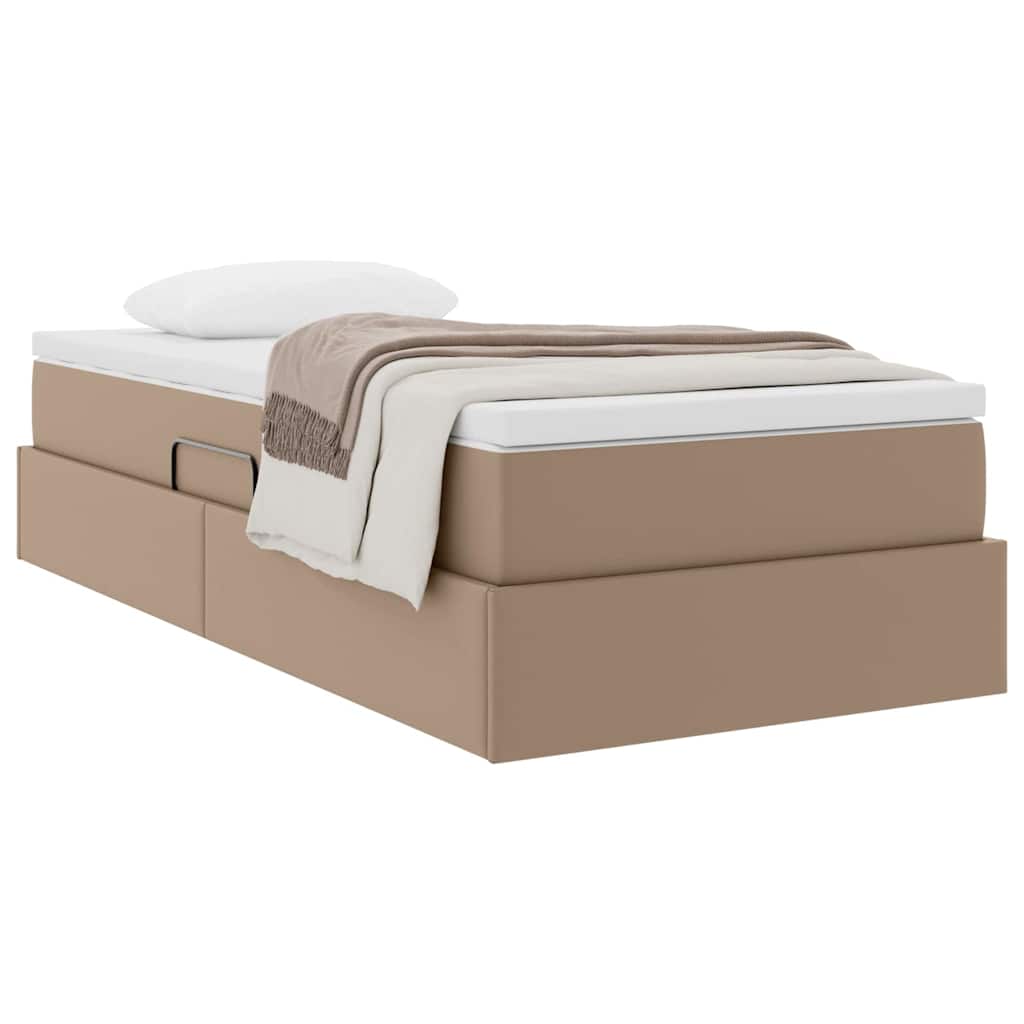 Letto con contenitore e materasso Cappuccino 90 x 190 cm 3370145