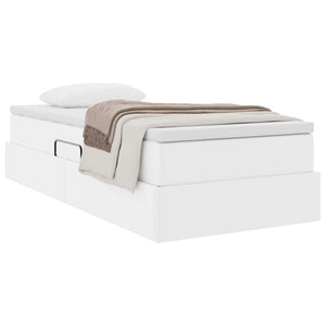 Letto con contenitore e materasso Bianco 90 x 200 cm 3370147
