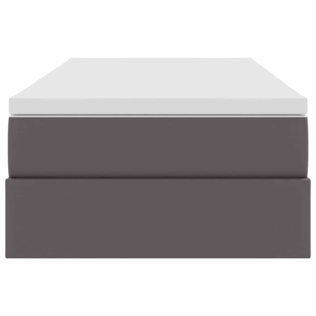 Letto con contenitore e materasso Grigio 90 x 200 cm 3370148