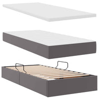 Letto con contenitore e materasso Grigio 90 x 200 cm 3370148