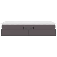 Letto con contenitore e materasso Grigio 90 x 200 cm 3370148