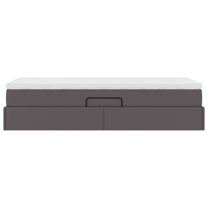 Letto con contenitore e materasso Grigio 90 x 200 cm 3370148