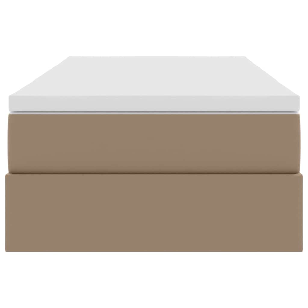 Letto con contenitore e materasso Cappuccino 90 x 200 cm 3370149