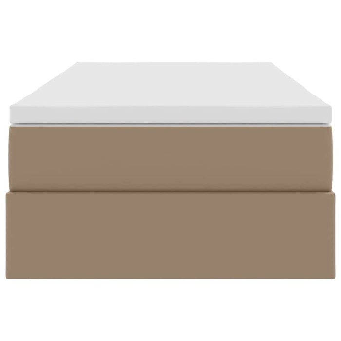Letto con contenitore e materasso Cappuccino 90 x 200 cm 3370149
