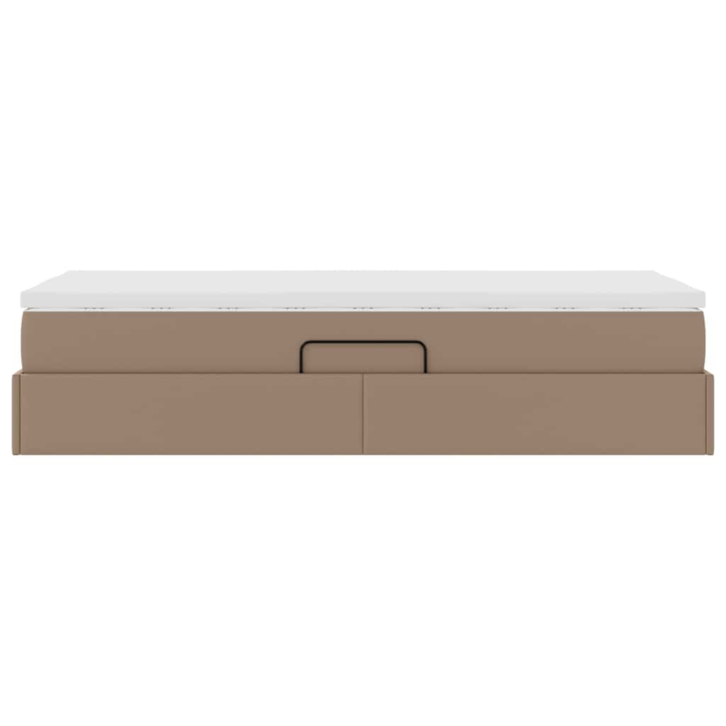 Letto con contenitore e materasso Cappuccino 90 x 200 cm 3370149