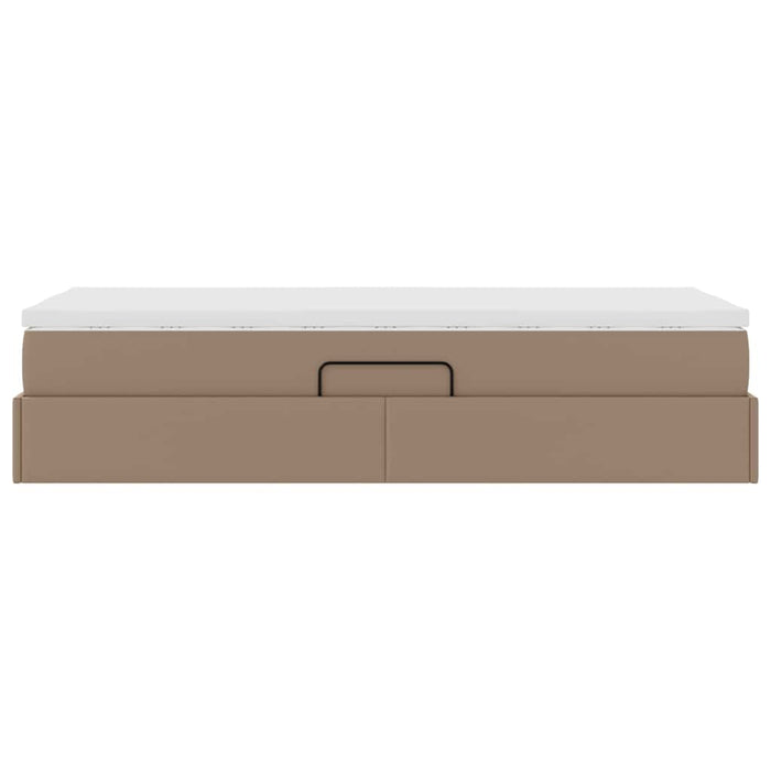 Letto con contenitore e materasso Cappuccino 90 x 200 cm 3370149