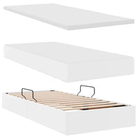 Letto con contenitore e materasso Bianco 100 x 200 cm 3370151