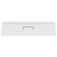 Letto con contenitore e materasso Bianco 100 x 200 cm 3370151