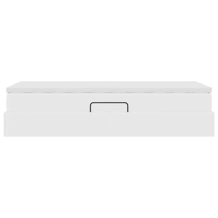 Letto con contenitore e materasso Bianco 100 x 200 cm 3370151