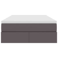 Letto con contenitore e materasso Grigio 120 x 200 cm