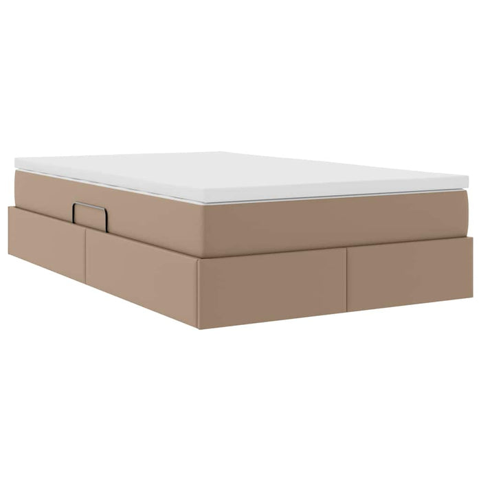 Letto con contenitore e materasso Cappuccino 120 x 200 cm