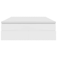 Letto con contenitore e materasso Bianco 140 x 190 cm