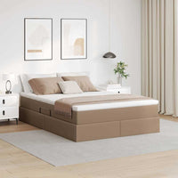 Letto con contenitore e materasso Cappuccino 140 x 190 cm 3370165