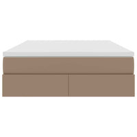 Letto con contenitore e materasso Cappuccino 140 x 190 cm 3370165