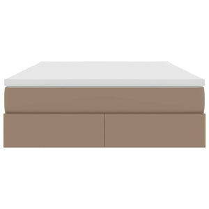 Letto con contenitore e materasso Cappuccino 140 x 190 cm 3370165