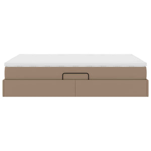 Letto con contenitore e materasso Cappuccino 140 x 190 cm 3370165