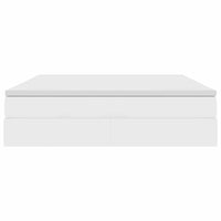 Letto con contenitore e materasso Bianco 180 x 200 cm