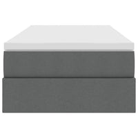 Letto con contenitore e materasso Grigio scuro 90 x 200 cm 3370201