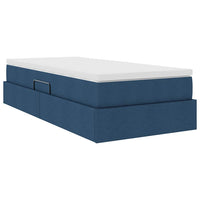 Letto con contenitore e materasso Blu 100 x 200 cm Poliestere 3370211