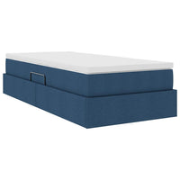 Letto con contenitore e materasso Blu 100 x 200 cm Poliestere 3370211