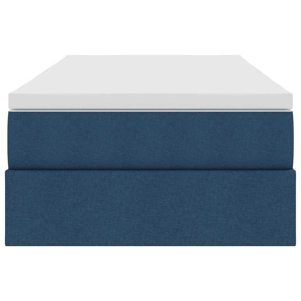 Letto con contenitore e materasso Blu 100 x 200 cm Poliestere 3370211