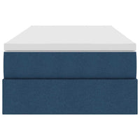 Letto con contenitore e materasso Blu 100 x 200 cm Poliestere 3370211