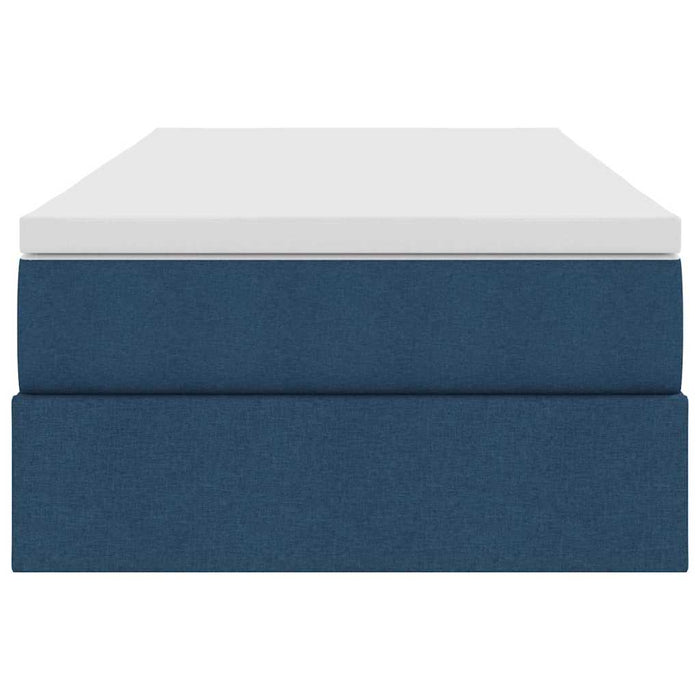 Letto con contenitore e materasso Blu 100 x 200 cm Poliestere 3370211