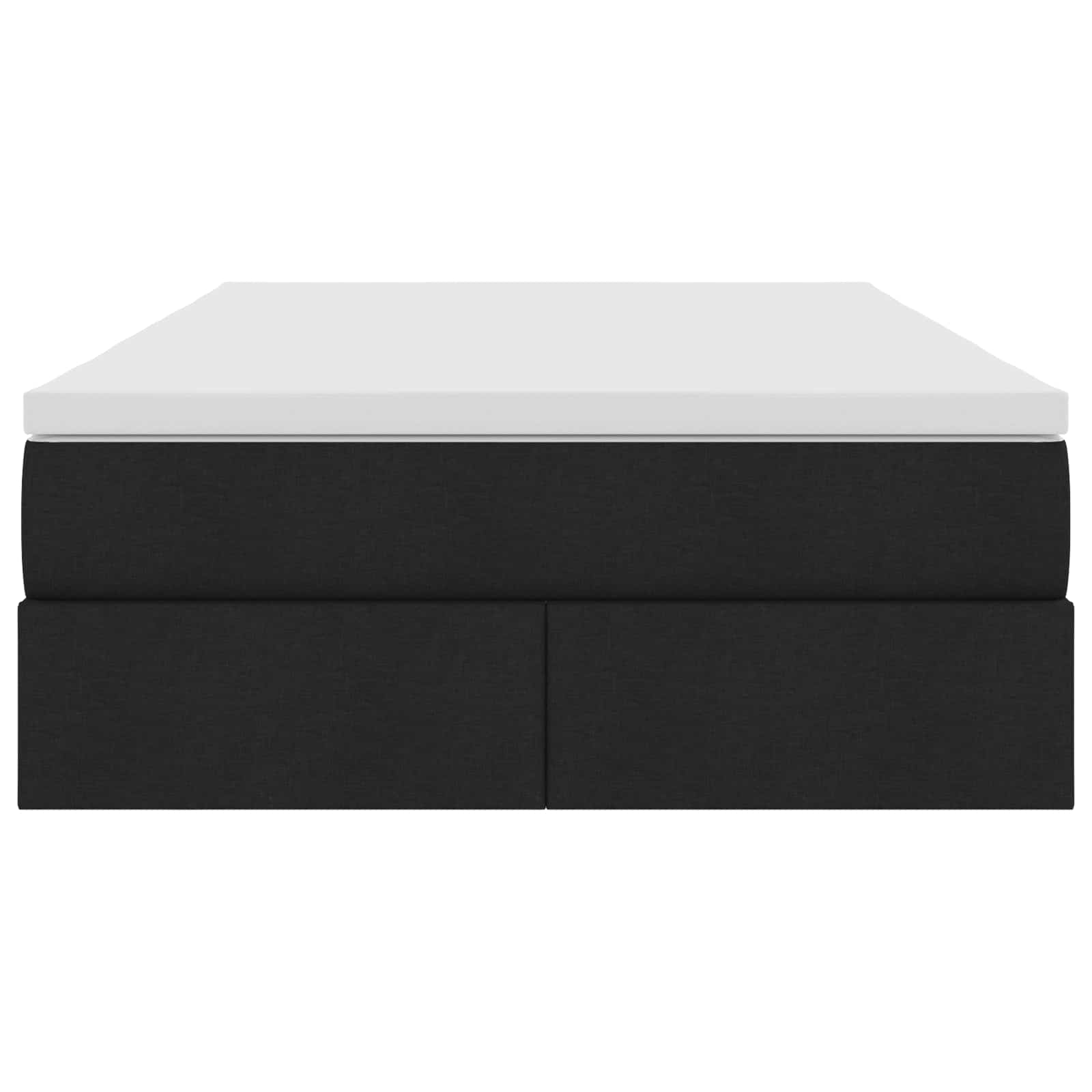 Letto con contenitore e materasso Nero 120 x 190 cm Poliestere