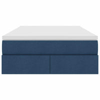 Letto con contenitore e materasso Blu 120 x 200 cm Poliestere