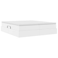 Letto con contenitore e materasso Bianco 180 x 200 cm 3370342