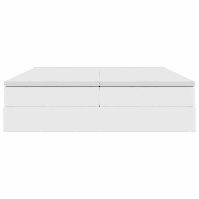 Letto con contenitore e materasso Bianco 180 x 200 cm 3370342
