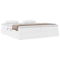 Letto con contenitore e materasso Bianco 180 x 200 cm 3370342