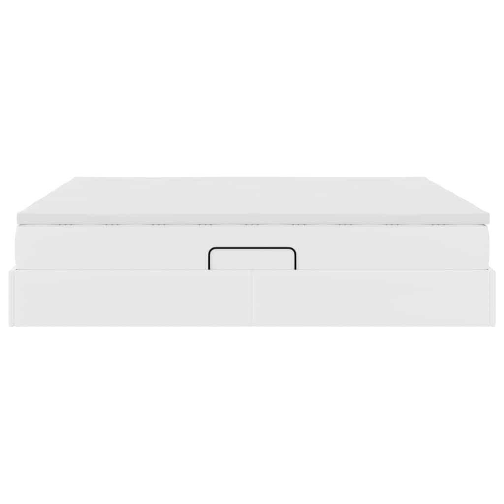 Letto con contenitore e materasso Bianco 180 x 200 cm 3370342